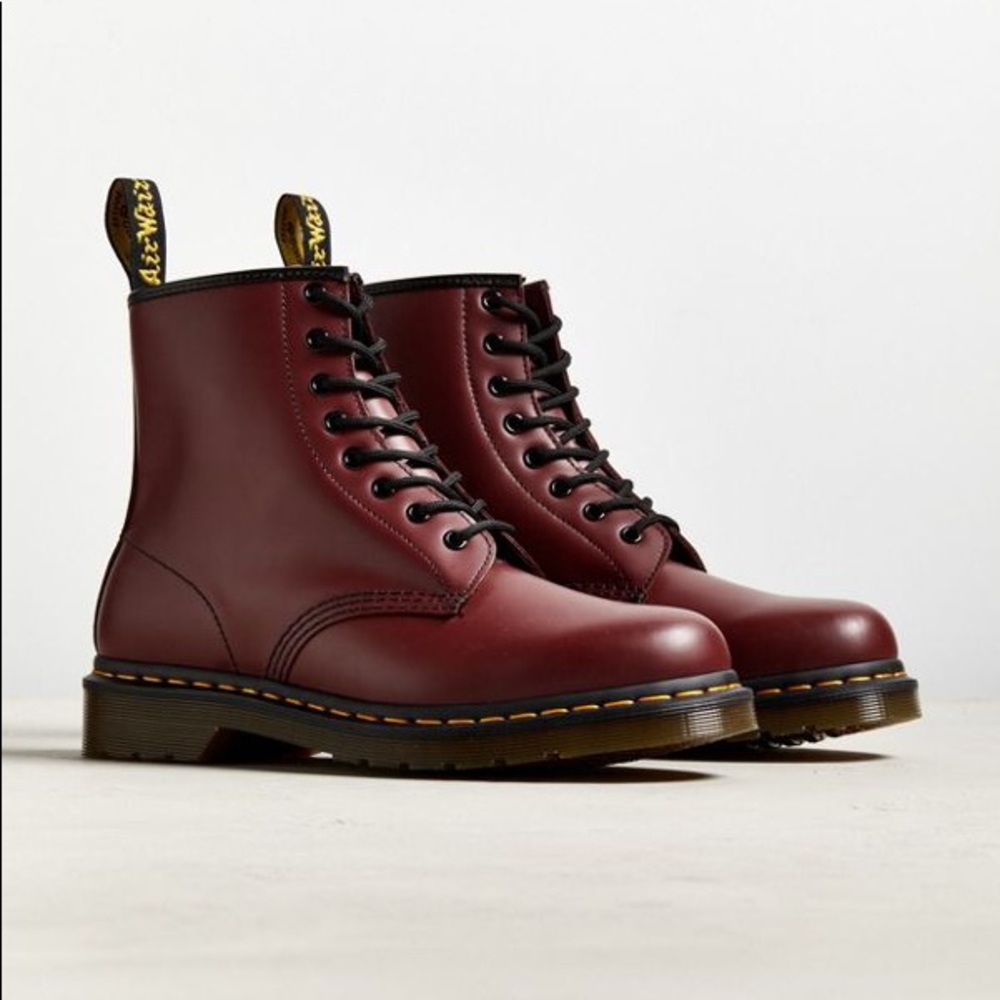 Dr. Martens boots in Oxblood